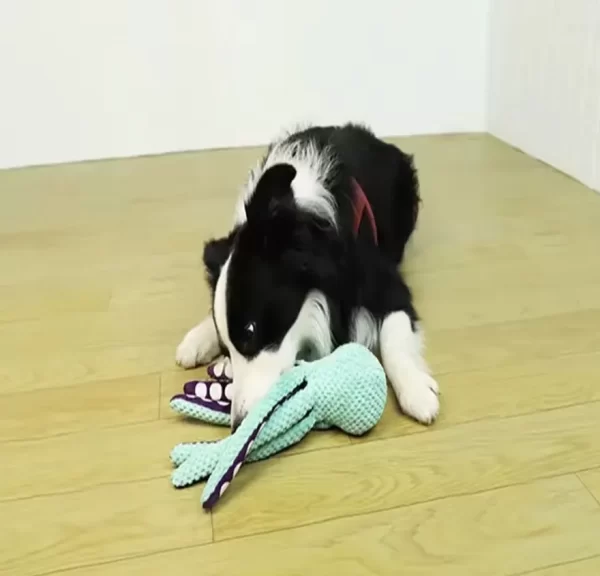 plush octopus dog toy