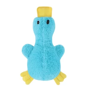 Plush Duck Dog Toy Blue
