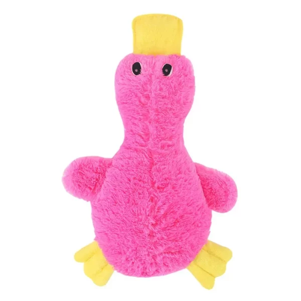 Plush Duck Dog Toy Pink