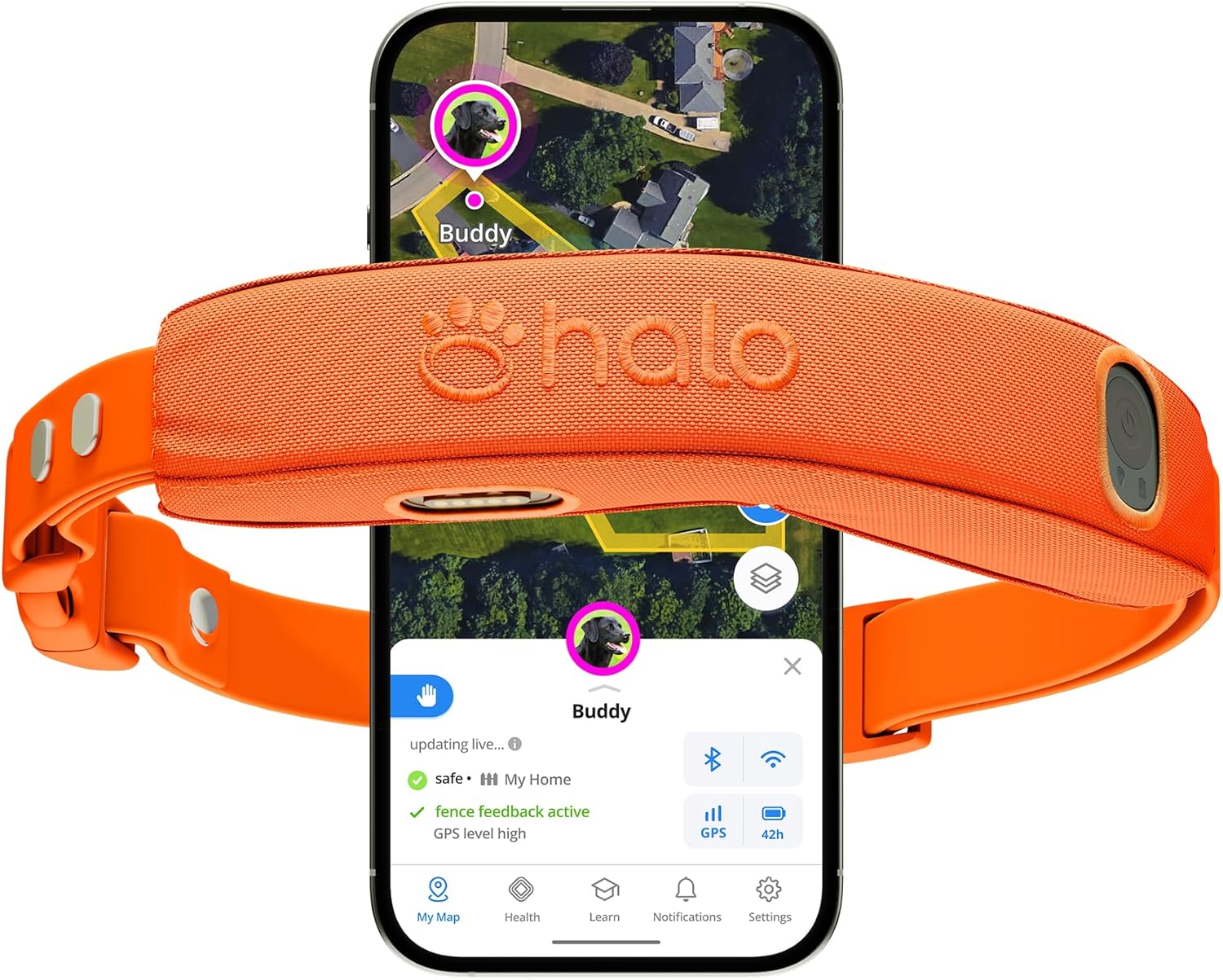 Halo Collar 5 GPS Wireless Dog Fence – Smart Dog Collar with App Boundaries & Real-Time Tracking