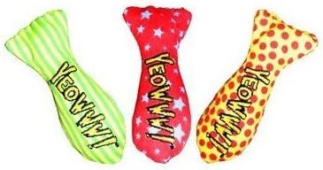 100% Organic Catnip Sardine Toys – Yeowww! 3-Pack for Playful Cats