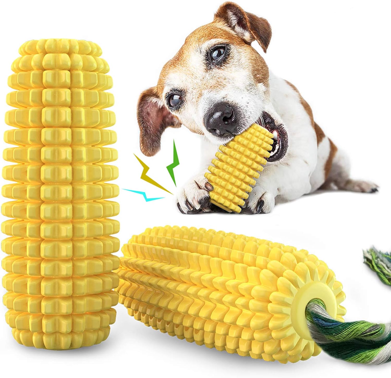 Indestructible Dog Chew Toy for Aggressive Chewers, Cleans Teeth